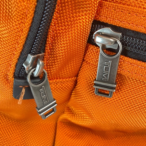 TUMI Alpha Bravo Knox Backpack in Grey and Orange - Picture 14 of 15